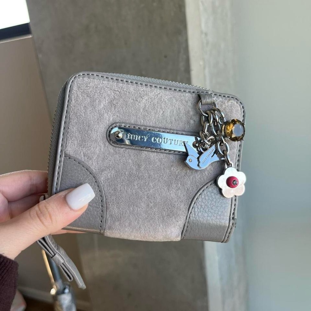 Juicy Couture Gray Wallet with Charm